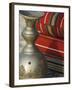 Arabic Cushions and Pot, Dubai, United Arab Emirates, Middle East-Amanda Hall-Framed Photographic Print