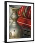 Arabic Cushions and Pot, Dubai, United Arab Emirates, Middle East-Amanda Hall-Framed Photographic Print