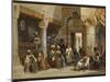 Arabic Figures in a Coffee House, 1870-Carl Friedrich Heinrich Werner-Mounted Giclee Print