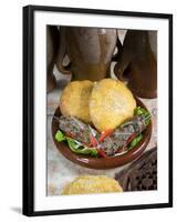 Arabic Food, Kofta, Lamb Skewers, Middle East-Tondini Nico-Framed Photographic Print