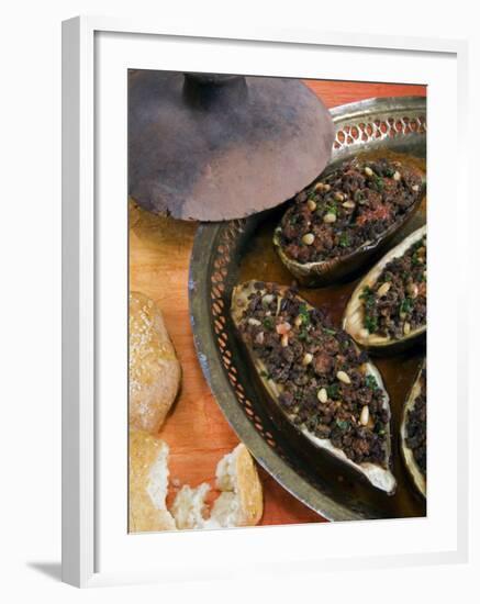 Arabic Food, Stuffed Aubergines, Middle East-Tondini Nico-Framed Photographic Print