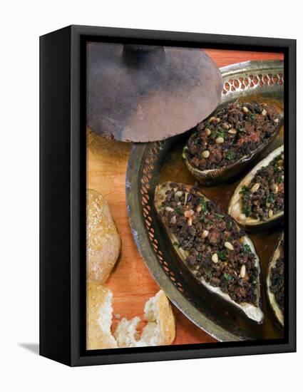 Arabic Food, Stuffed Aubergines, Middle East-Tondini Nico-Framed Stretched Canvas