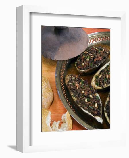 Arabic Food, Stuffed Aubergines, Middle East-Tondini Nico-Framed Photographic Print