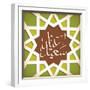 Arabic Greeting Calligraphy - Eid Mubarak-yienkeat-Framed Photographic Print