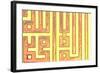 Arabic Letters, Oriental Ornaments in Colors-zurijeta-Framed Photographic Print