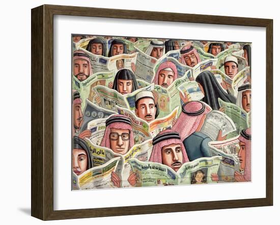 Arabic Papers, 2005-PJ Crook-Framed Giclee Print