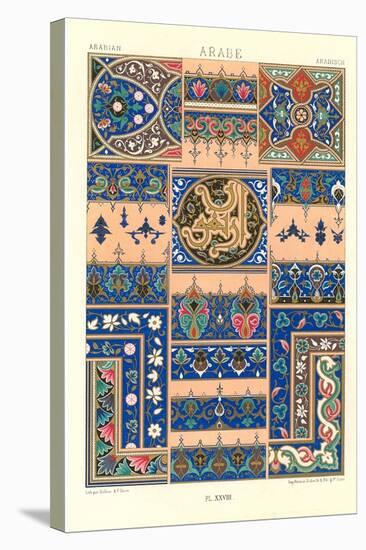 Arabic Tile Design-null-Stretched Canvas