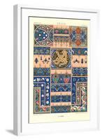 Arabic Tile Design-null-Framed Art Print