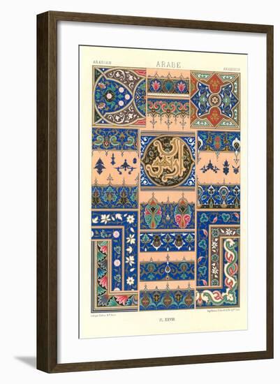 Arabic Tile Design-null-Framed Art Print