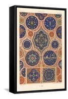 Arabic Tile Design-null-Framed Stretched Canvas