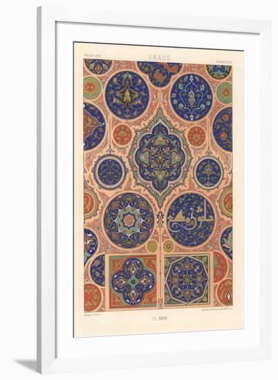 Arabic Tile Design-null-Framed Art Print