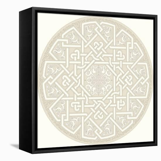 Arabic Vintage Seamless Ornament for Background Design-Ataly-Framed Stretched Canvas