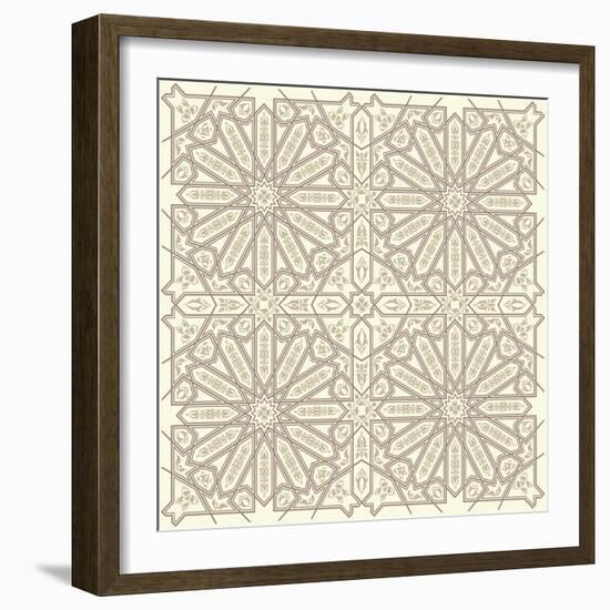 Arabic Vintage Seamless Ornament for Background Design-Ataly-Framed Photographic Print