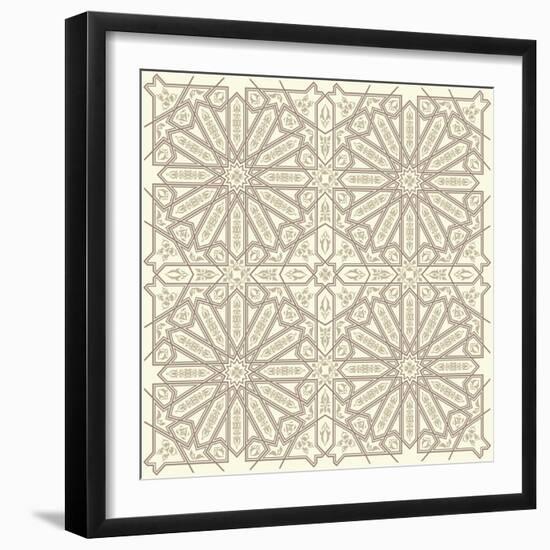 Arabic Vintage Seamless Ornament for Background Design-Ataly-Framed Photographic Print