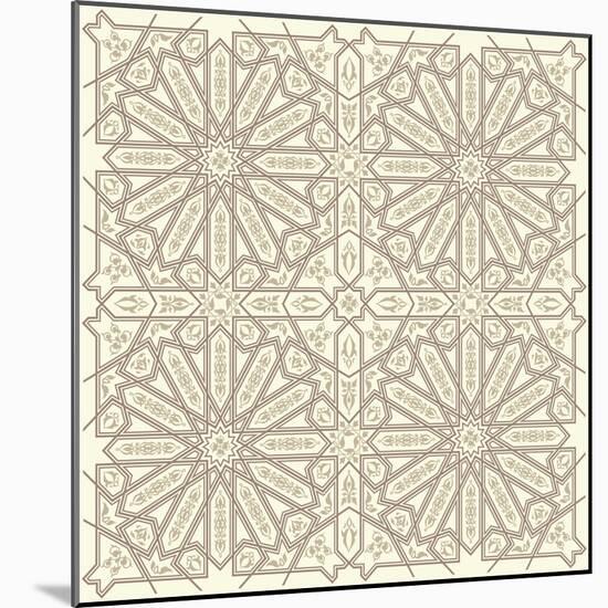 Arabic Vintage Seamless Ornament for Background Design-Ataly-Mounted Photographic Print