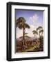 Arabs and Camels in Wooded Landscape-Prosper Georges Antoine Marilhat-Framed Giclee Print