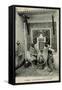 Arabs at a Water Fountain in Algiers, Algeria-null-Framed Stretched Canvas