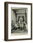 Arabs at a Water Fountain in Algiers, Algeria-null-Framed Photographic Print