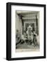 Arabs at a Water Fountain in Algiers, Algeria-null-Framed Photographic Print