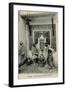 Arabs at a Water Fountain in Algiers, Algeria-null-Framed Photographic Print