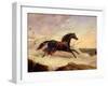 Arabs Chasing a Loose Arab Horse in an Eastern Landscape-John Frederick Herring I-Framed Giclee Print