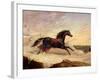 Arabs Chasing a Loose Arab Horse in an Eastern Landscape-John Frederick Herring I-Framed Giclee Print