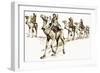 Arabs Crossing the Desert on Camels-null-Framed Giclee Print