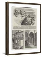 Arabs Excavating at the Ruins of Carthage-null-Framed Giclee Print