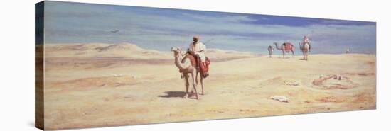 Arabs in the Desert-Frederick Goodall-Stretched Canvas