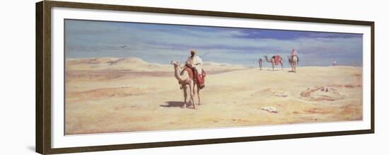 Arabs in the Desert-Frederick Goodall-Framed Premium Giclee Print