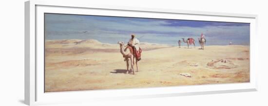 Arabs in the Desert-Frederick Goodall-Framed Premium Giclee Print