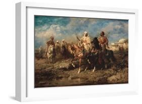 Arabs, Late 19th Century-Adolf Schreyer-Framed Giclee Print