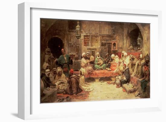 Arabs Making Music in an Interior-Jose Benlliure Y Gil-Framed Giclee Print