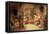 Arabs Making Music in an Interior-Jose Benlliure Y Gil-Framed Stretched Canvas