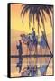 Arabs on Camels Along the Nile-null-Framed Stretched Canvas