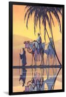 Arabs on Camels Along the Nile-null-Framed Art Print