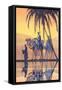 Arabs on Camels Along the Nile-null-Framed Stretched Canvas