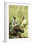 Arabs Playing Backgammon in an Interior-Giulio Rosati-Framed Giclee Print