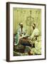 Arabs Playing Backgammon in an Interior-Giulio Rosati-Framed Giclee Print