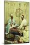 Arabs Playing Backgammon in an Interior-Giulio Rosati-Mounted Giclee Print