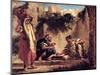 Arabs Playing Chess, 1847-49-Eugene Delacroix-Mounted Giclee Print