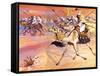 Arabs Pouring across the Desert to Kill Mohamed-Mcbride-Framed Stretched Canvas