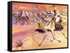 Arabs Pouring across the Desert to Kill Mohamed-Mcbride-Framed Stretched Canvas