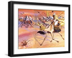 Arabs Pouring across the Desert to Kill Mohamed-Mcbride-Framed Giclee Print