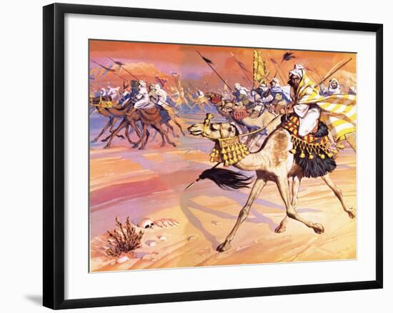 Arabs Pouring across the Desert to Kill Mohamed-Mcbride-Framed Giclee Print