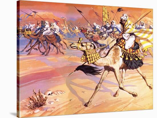 Arabs Pouring across the Desert to Kill Mohamed-Mcbride-Stretched Canvas