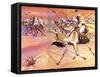 Arabs Pouring across the Desert to Kill Mohamed-Mcbride-Framed Stretched Canvas