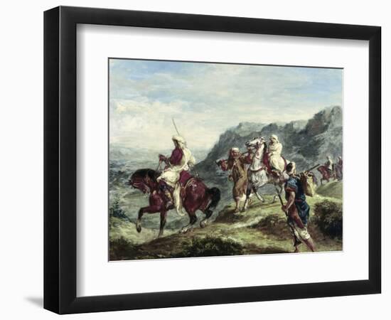 Arabs Traveling-Eugene Delacroix-Framed Giclee Print