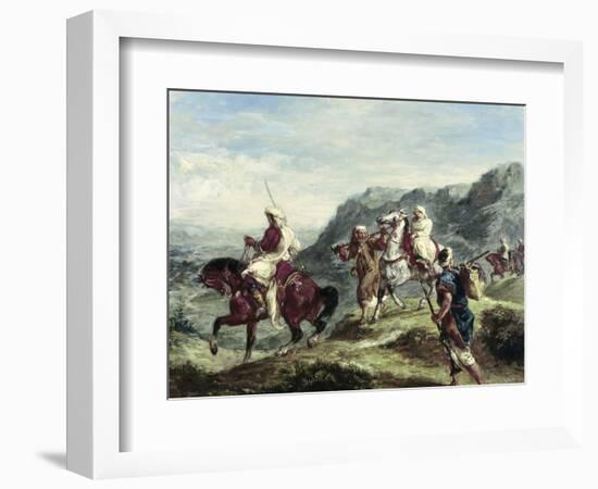 Arabs Traveling-Eugene Delacroix-Framed Giclee Print