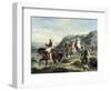 Arabs Traveling-Eugene Delacroix-Framed Giclee Print